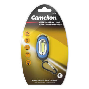 CAMELION S815-DB – COB karabiinvalgusti / vastupidava karabiinkonksuga