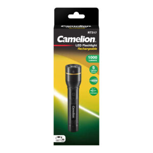 CAMELION RT317-CBH – laetav taskulamp 10 W, must