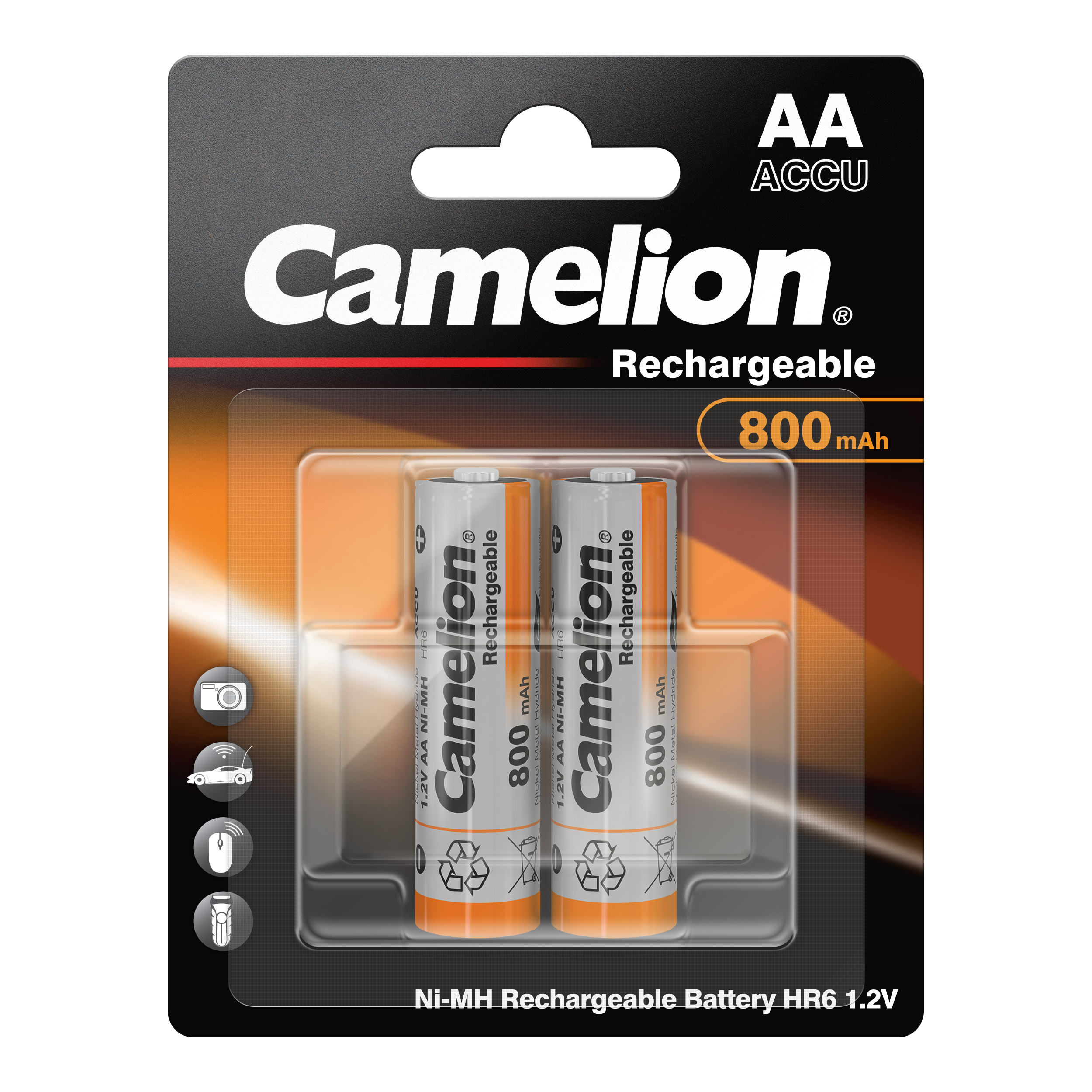 CAMELION NI-MH HR6 / AA / 800mAh / 1.2V / BP2