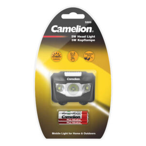 CAMELION S809-DB 5-vatine LED-pealamp / 4+3 funktsiooni / sisaldab 3 x LR03 patareid