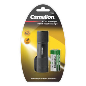 CAMELION T266-DB-BLK – 9 LED taskulamp, must